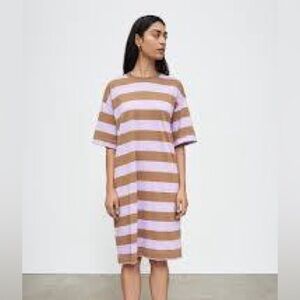 Kowtow Lilac/Earth T-Shirt Dress